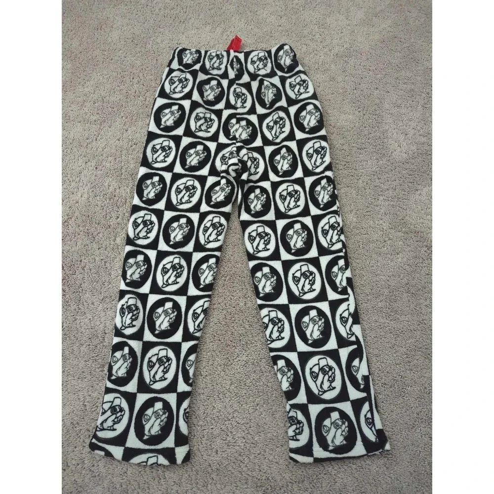 Buc-ees Beaver Pajama Pants Mens Medium Checkerboard‎ Fleece Lounge Plush